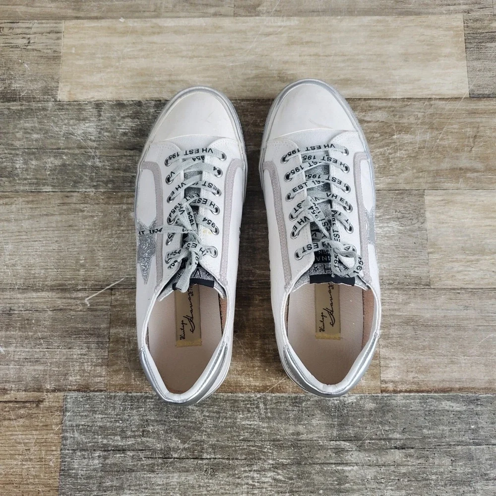 Vintage Havana Alive Shoes Womens Sz 8.5 Glitter Lace Up Sneaker